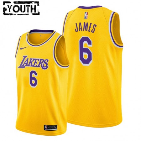 Camiseta Niños Los Angeles Lakers LeBron James 6 Nike 2021-22 Icon Edition Swingman